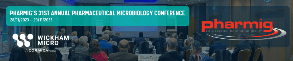 Cormica and wickham micro exhibits at Pharmig conference 2023